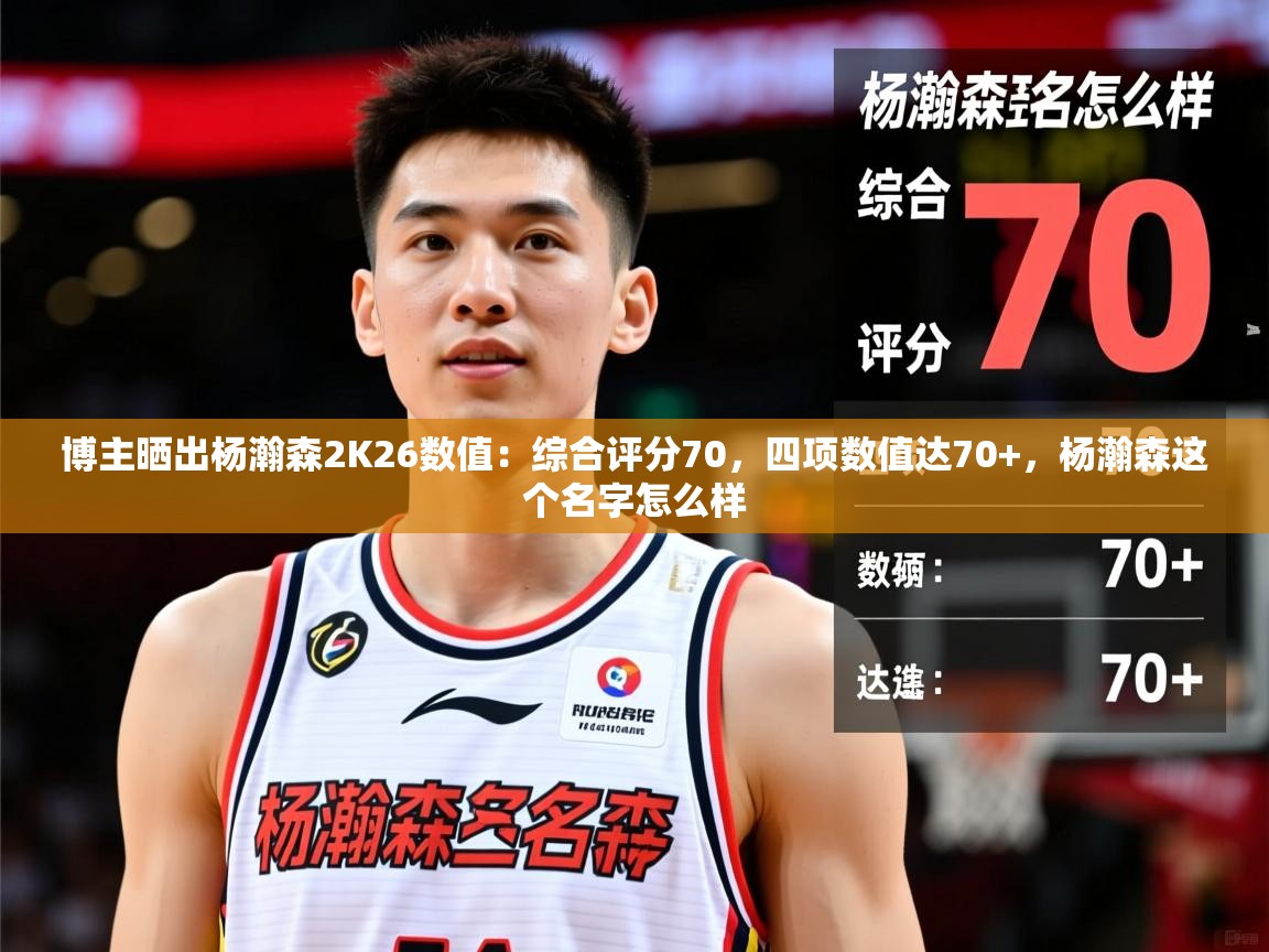 2025开云体育在线观看博主晒出杨瀚森2K26数值：综合评分70，四项数值达70+，杨瀚森这个名字怎么样  第2张