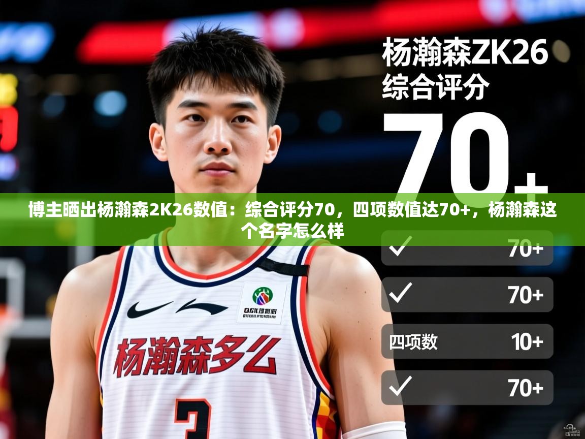 2025开云体育在线观看博主晒出杨瀚森2K26数值：综合评分70，四项数值达70+，杨瀚森这个名字怎么样  第4张