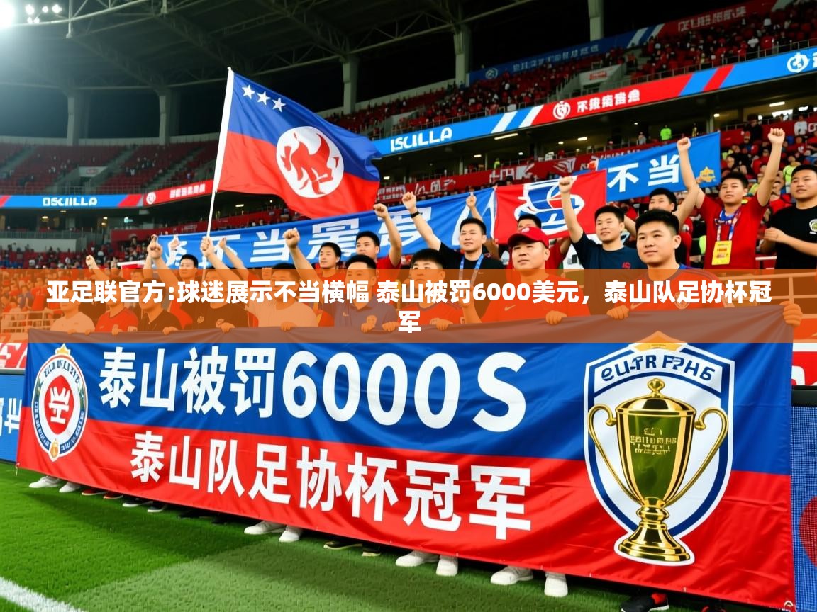 2025开云体育在线入口亚足联官方:球迷展示不当横幅 泰山被罚6000美元，泰山队足协杯冠军  第1张